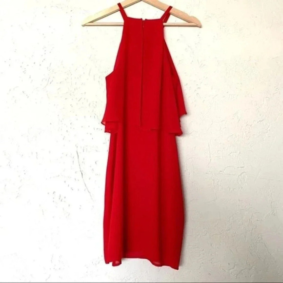 ALI & JAY Tiered Bodice Halter in Red Size M - Picture 6 of 15